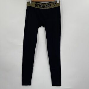 Gymshark Black Pull-On Seamless High Rise Fit Cropped Leggings Size Small